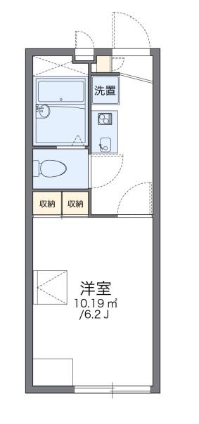 レオパレスリヴァースクェア(1K/2階)の間取り写真