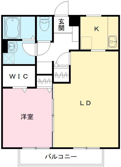 ソラティーオ(1LDK/2階)の間取り写真