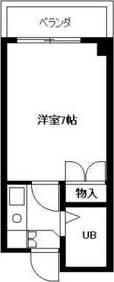 サンパレス(1K/1階)の間取り写真