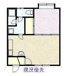 ラポートハイツ(1LDK/2階)の間取り写真