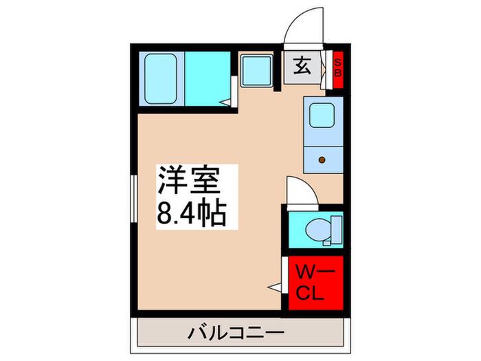 ユートピア西船(ワンルーム/3階)の間取り写真