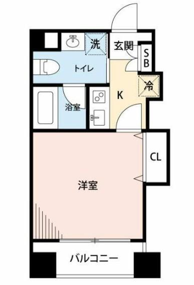 アプレシティ椎名町(1K/3階)の間取り写真