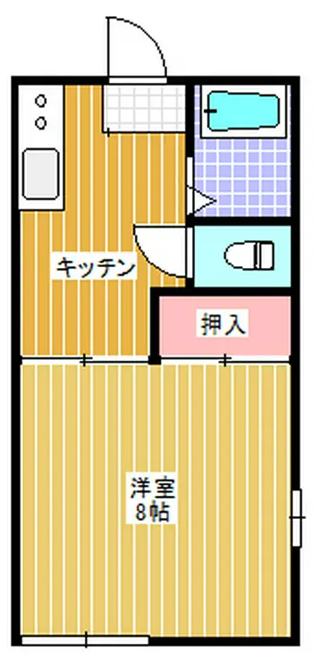 深山ハイツ 2階階 間取り