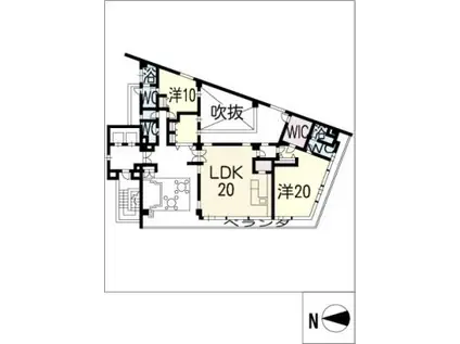 名古屋ASTONビル THE ASTON HOUSE(2LDK/9階)の間取り写真