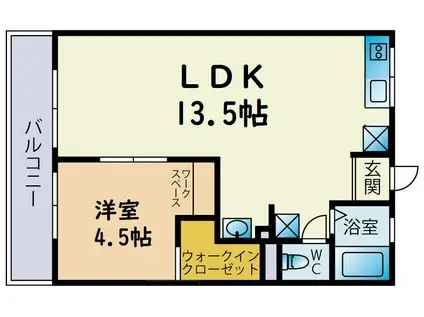 サンライフII(1LDK/2階)の間取り写真