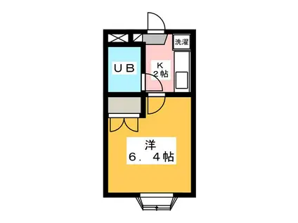 メゾン・ド・エム(1K/3階)の間取り写真