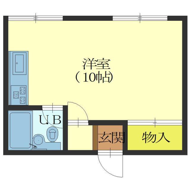 メゾンドフラッシュ富岡(ワンルーム/4階)の間取り写真