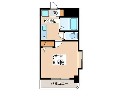 エクメーネ橋本II(1K/3階)の間取り写真