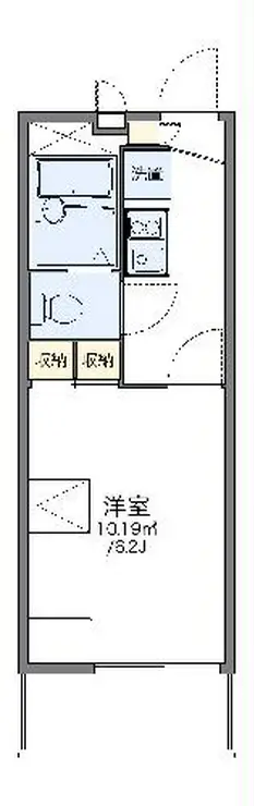 レオパレス美女 3階階 間取り