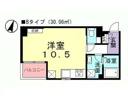 SO SAKAE(ワンルーム/2階)の間取り写真