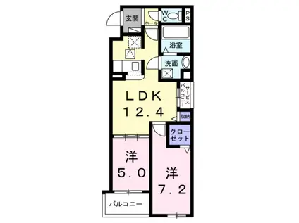 ‐レゼル‐(2LDK/2階)の間取り写真
