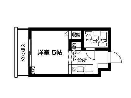 リセーヌ杉並(ワンルーム/1階)の間取り写真