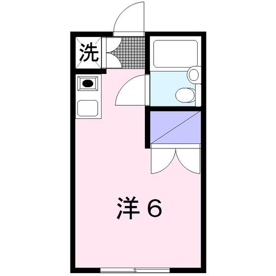 サザンシティ相模I(ワンルーム/1階)の間取り写真