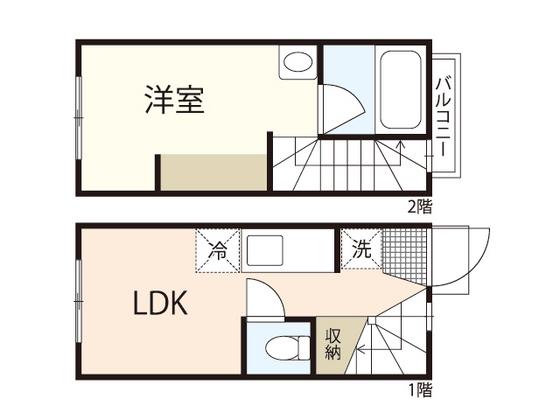 スピラーレ(1LDK/1階)の間取り写真