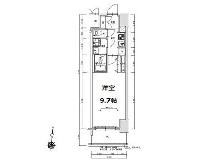 S-RESIDENCE岐阜駅(1K/11階)の間取り写真