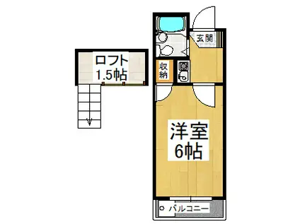 アマービレ千代田(1K/1階)の間取り写真