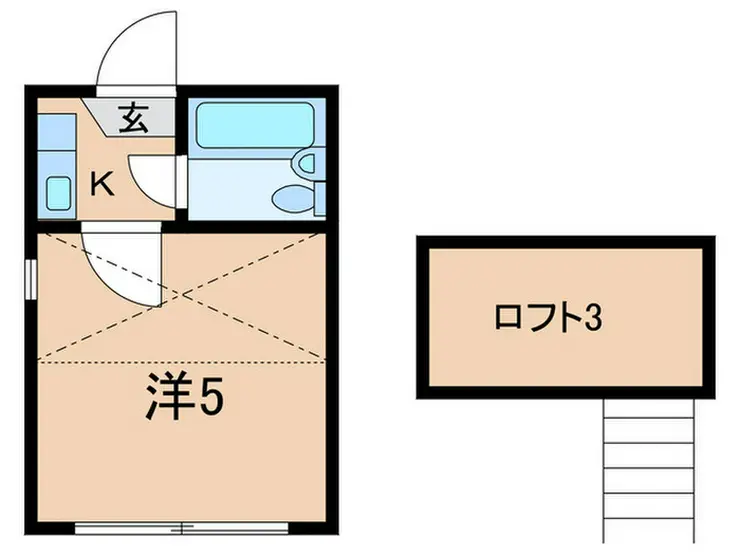 ロータスコーポ三軒茶屋 1階階 間取り