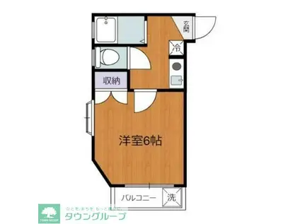 グリーンプラザ(1K/1階)の間取り写真