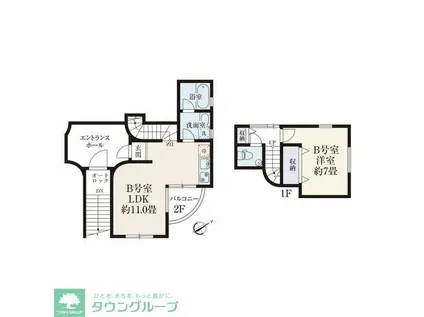 FLORESTA(1LDK/1階)の間取り写真