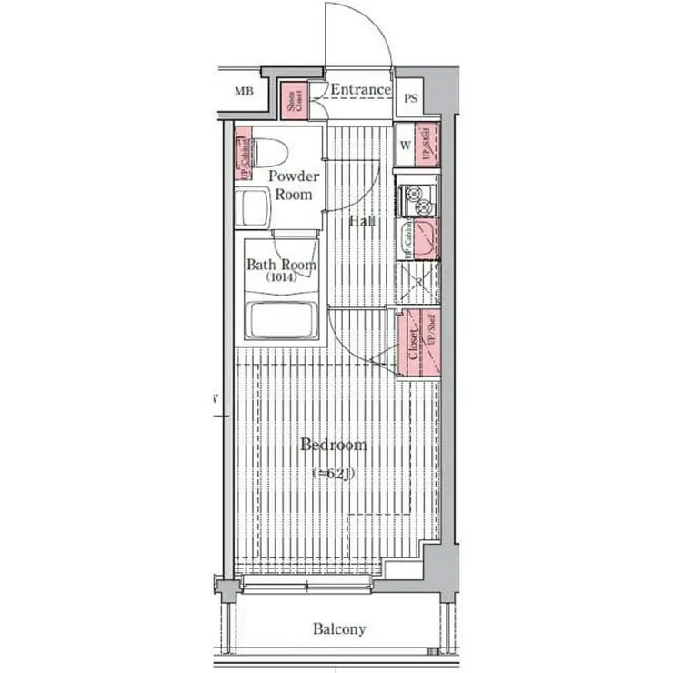 プレール・ドゥーク元住吉 4階階 間取り