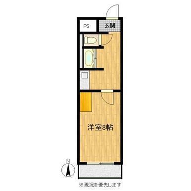 OKメゾン(1K/3階)の間取り写真