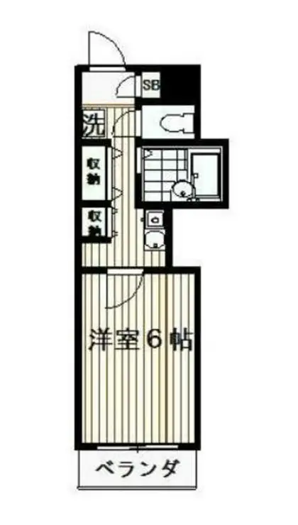 アドニスサザン 2階階 間取り