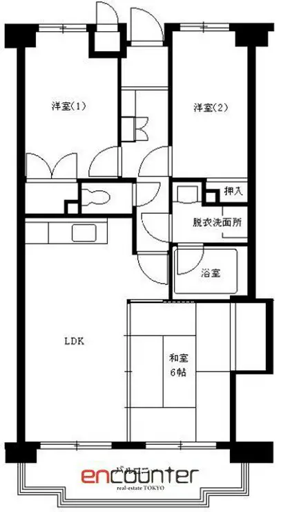 ロイヤルシティ四番館 1階階 間取り