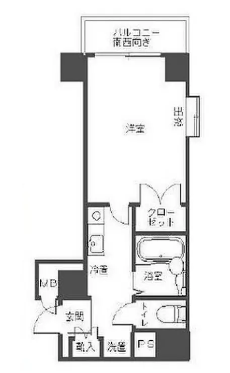 ガラ・ステージ西新宿 4階階 間取り