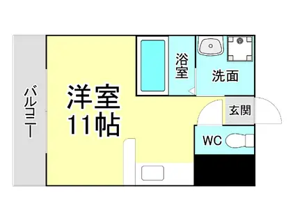 メゾン・ド・エール(ワンルーム/3階)の間取り写真