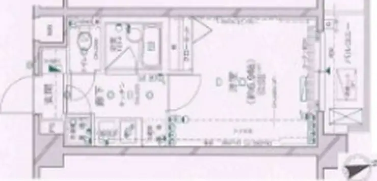パレステュディオ早稲田 1階階 間取り