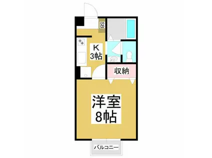 サニーコートTANAKA(1K/1階)の間取り写真