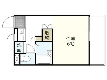 レオパレスアゼリア(1K/1階)の間取り写真