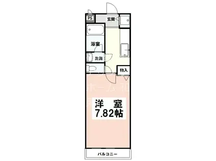 リヴェール和泉(1K/2階)の間取り写真