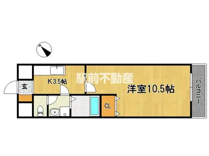 エクセル野田(1K/7階)の間取り写真