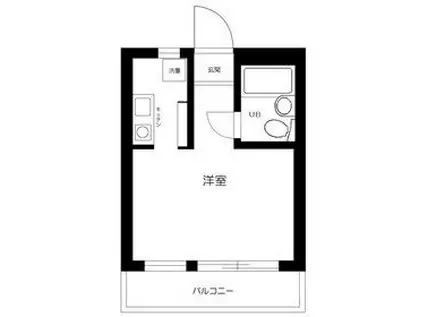 ピアレス上池袋(ワンルーム/1階)の間取り写真