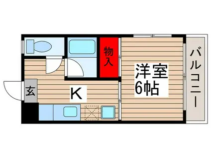 鈴木マンション(1K/3階)の間取り写真