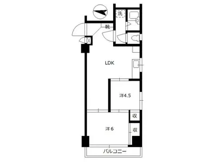 スイートキャンディハイム(2LDK/3階)の間取り写真