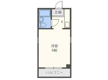 パークコート住之江(1K/5階)の間取り写真
