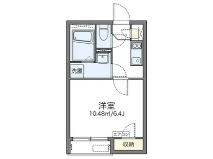 レオネクスト舎人(1K/2階)の間取り写真