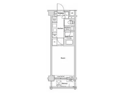 FORTIS大森(1K/3階)の間取り写真