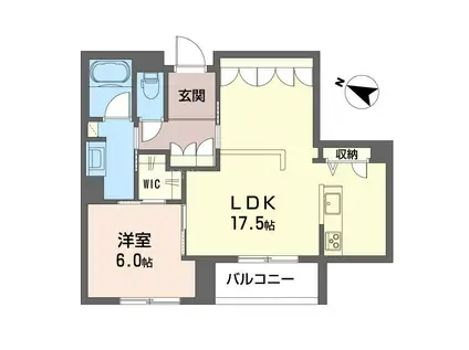 ベルドミール(1LDK/3階)の間取り写真