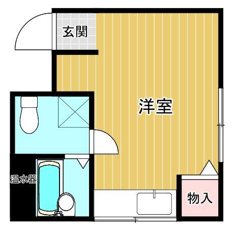 ベルフォーレ(ワンルーム/3階)の間取り写真