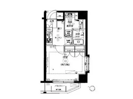 TRADIS東十条(1K/5階)の間取り写真