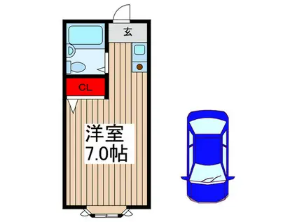 OFマンション(ワンルーム/1階)の間取り写真