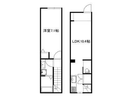 MOK-TERRACE DIMORA 練馬(1LDK/1階)の間取り写真