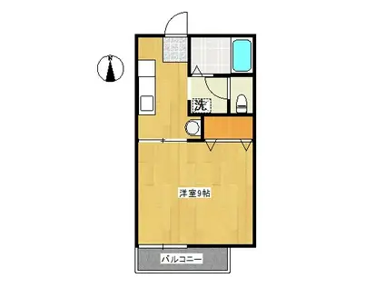 エクセレント21(1K/1階)の間取り写真