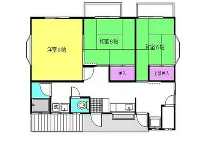 高橋アパート(3K/2階)の間取り写真