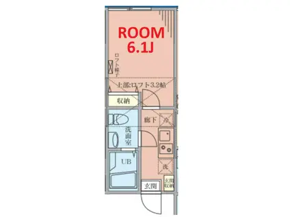 CASAOVEST(1K/2階)の間取り写真