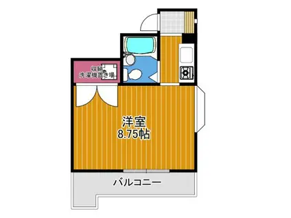 ピソ・デ・ホベン(1K/3階)の間取り写真