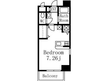 グランヴァン大井町II(ワンルーム/4階)の間取り写真